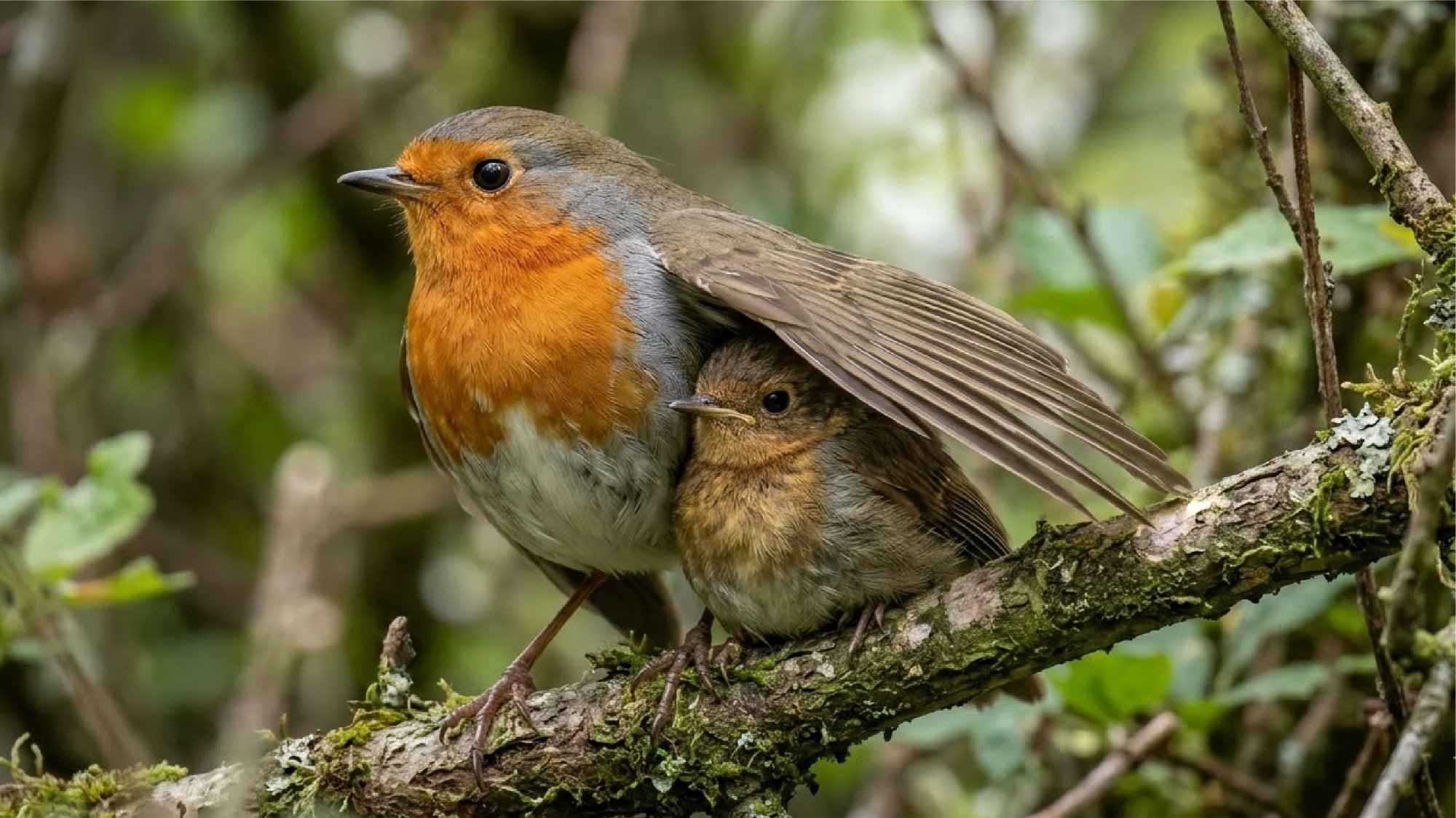A robin sheltering its young, the inspiration behind Robin IP